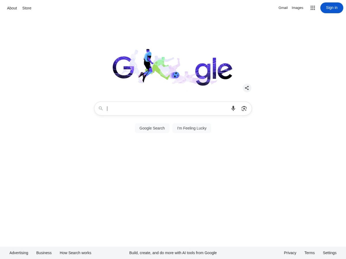 Google AI Mode (SGE) — главная страница сайта