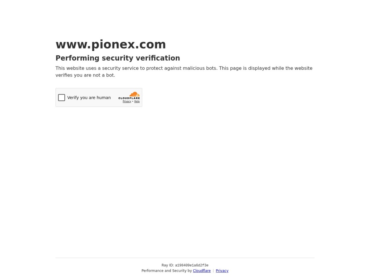 Pionex homepage