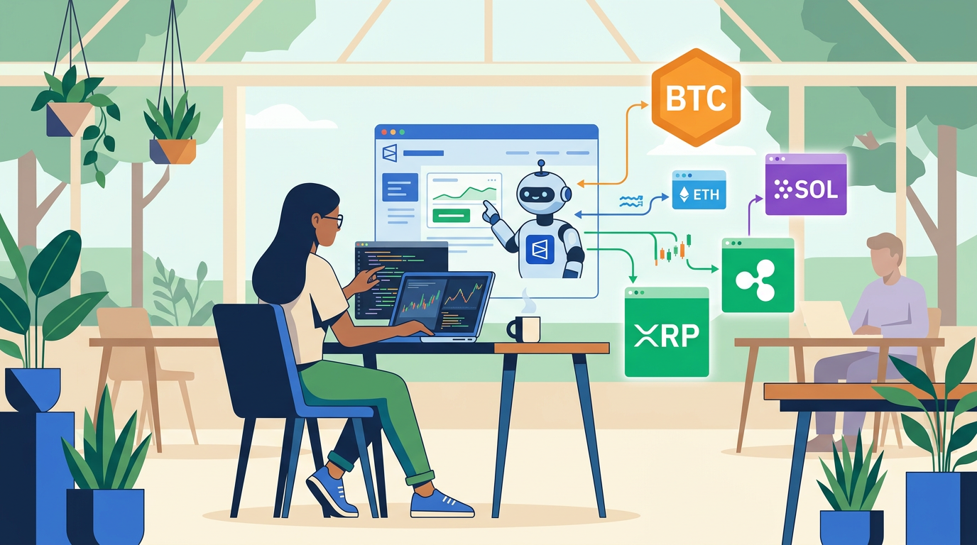 A digital interface displays real-time prediction market data and code snippets showing how algorithmic traders use the polymarket bot for execution