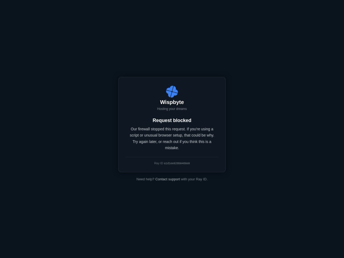 Wispbyte homepage