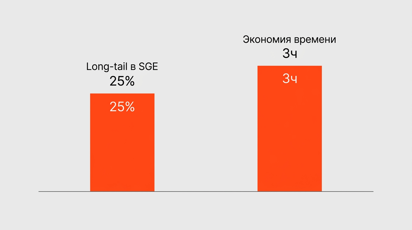 Специалист анализирует список поисковых запросов в таблице и группирует фразы для подбора ключевых слов при составлении семантического ядра
