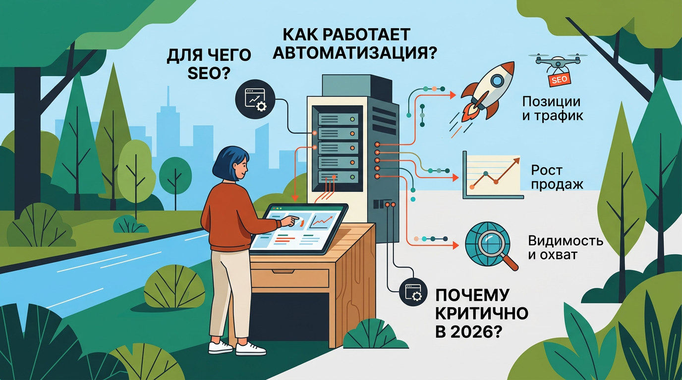 Специалист анализирует графики роста органического трафика на экране монитора, изучая seo ответы на частые вопросы новичков для развития бизнеса